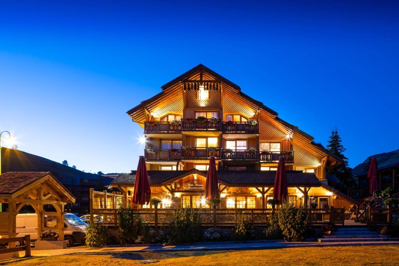 Hotel Cote Brune Les Deux Alpes Exterior foto